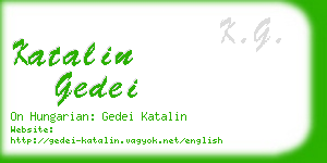 katalin gedei business card